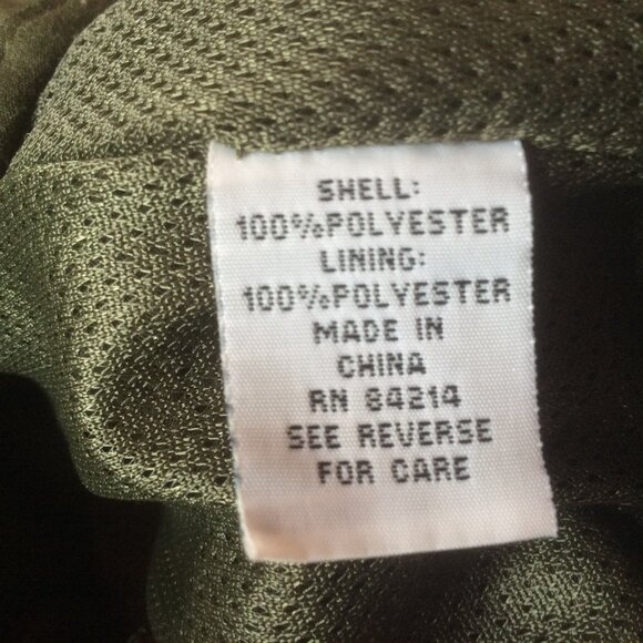 Predator Green Outdoor Activewear Hiking Sherpa Style Zip Up Vest Size Medium - Picture 4 of 5